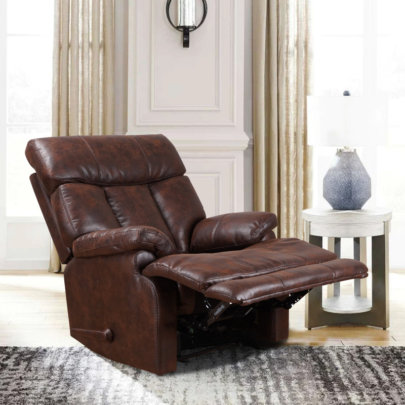 Fauteuil inclinable Prague, Similicuir brun