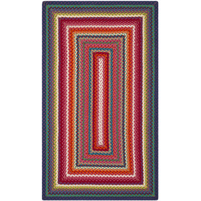 Tapis d'intérieur / extérieur géométrique tissé à la main Paulina