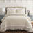 Ella Shabby Elegance Ruffle Lace Microfiber Comforter Set-194358535-194358530