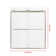60'' W x 74'' H Double Added Frameless Shower Door with Clear Glass