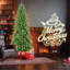 Arbre de Noël mince de 4 pi - 424 pointes, branches en PE + PVC, conception à charnières pour une installation facile, support en métal stable - idéal pour les coins et les petits espaces-553460183