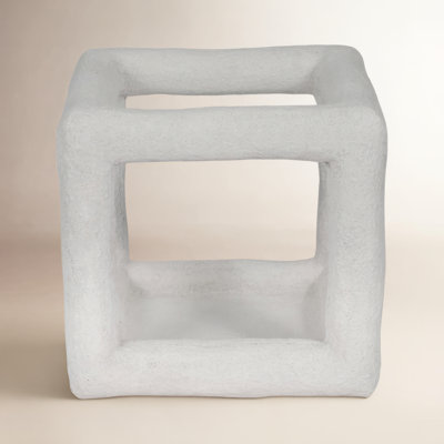 Textured Open Square Decorative Object