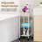 Metal 3-Tier Rolling Cart, Styling Tool & Makeup Organizer For Bathroom Vanity-1995224097