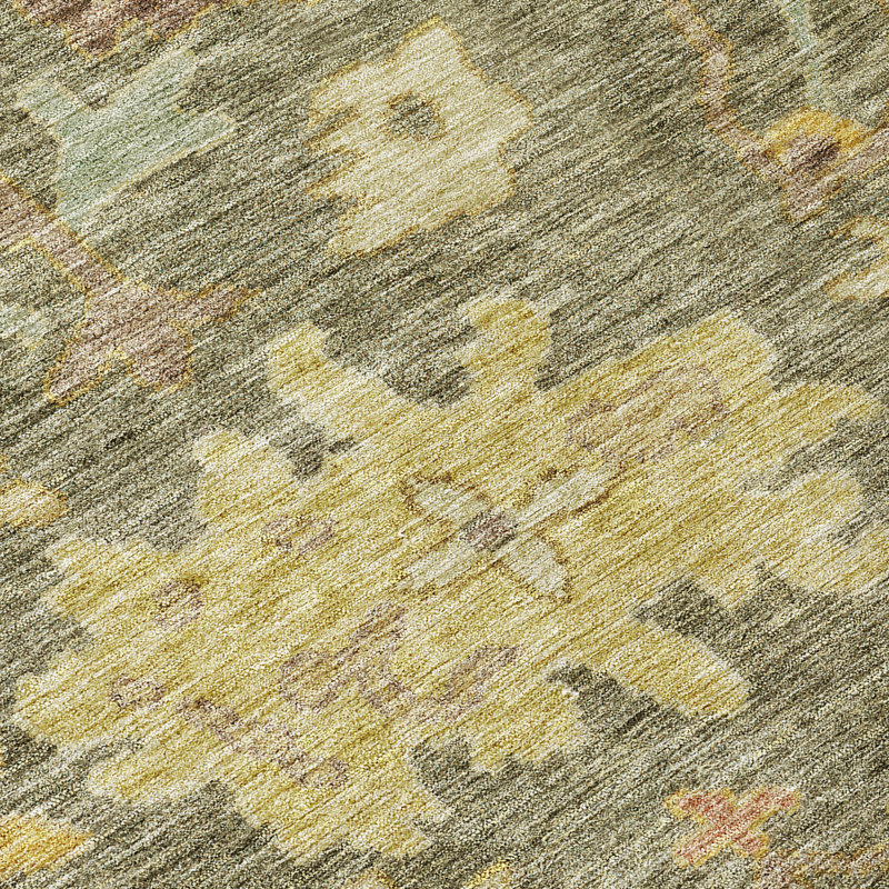 Tirana Aloe Washable Indoor-Outdoor Rug - , 2'3" x 7'6"