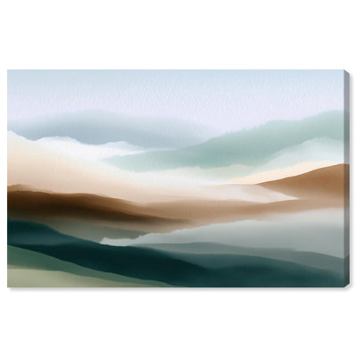Nuance of the Range I Canvas Muted Abstract Art by 