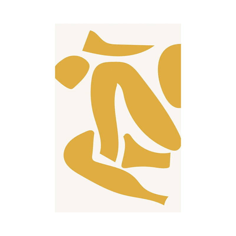 « Déconstruit jaune » par Mambo art studio-impression, H 60 po x l 40po x P 1,5 po, Pas de tapis, Toile tendue
