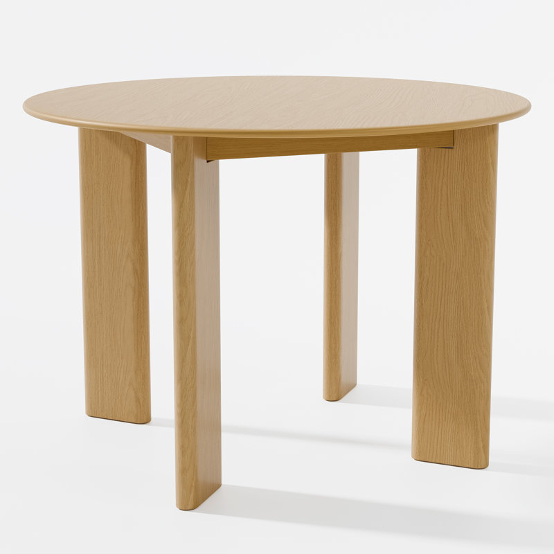 Ensemble de table de salle à manger 42 po avec 4 chaises rembourrées, 5 Pieces: Table, 4 Chairs, 30" H x 42" W x 42" D