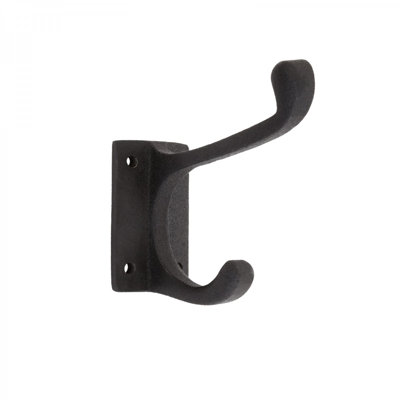 Double Coat Wall Mount Hooks 4" Jacket Hanger