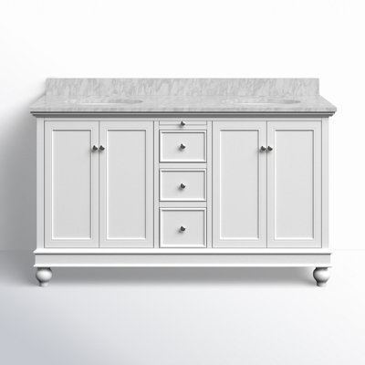Ferdinand 60'' Double Bathroom Vanity with Top