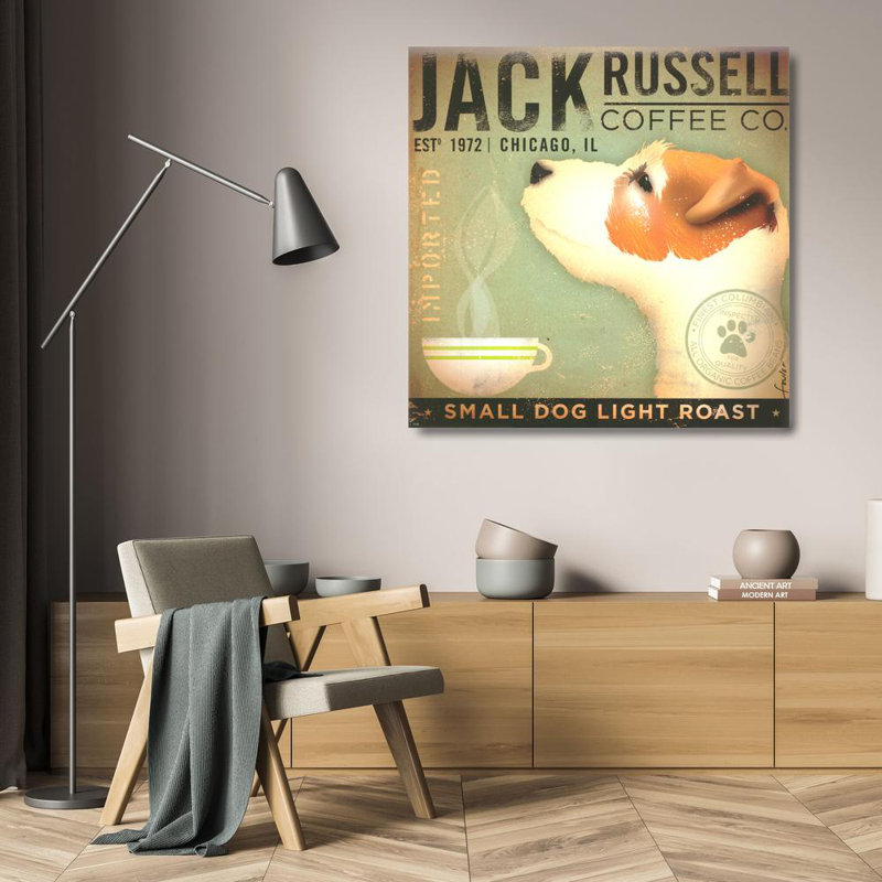 Jack Russell Coffee Co, 20" H x 20" W