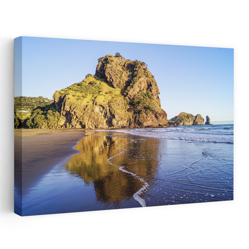 Art contemporain Art de plage contemporain, H 40 po x l 60 po