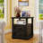 18"Farmhouse Wood Nightstand With Charging Station, Drawers & Open Shelf - Modern Bedside End Table For Bedroom/Living Room(Only one)-177051553-177051556