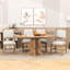 Ensemble de salle à manger de ferme 5 pièces avec table extensible et 4 chaises rembourrées pour la salle à manger-787592529-787592530