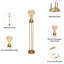 Lampe sur pied Glam Modern