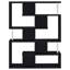 Petula Five-Tier Geometric Bookcase-15047633