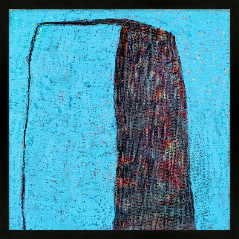 «Drewes Turquoise Tower», reproduction encadrée sur papier par Stephanie Dennis, Noir, H 16 po x l 16 po x P 1,25 po