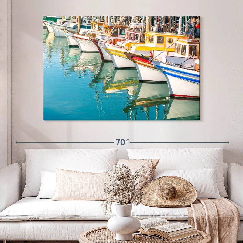 Mehar San Francisco Bay Boats, 34" H x 51" W