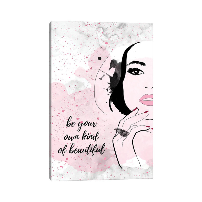 «Beautiful You» par - Toile tendue, H 12 po x l 8 po x P 0,75 po