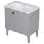 Meuble-lavabo simple 30 po avec lavabo gris