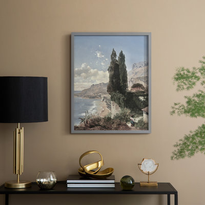 «Vintage Landscape CLXII», reproduction encadrée - bois massif