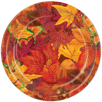 Disposable Paper Thanksgiving Dessert Plate