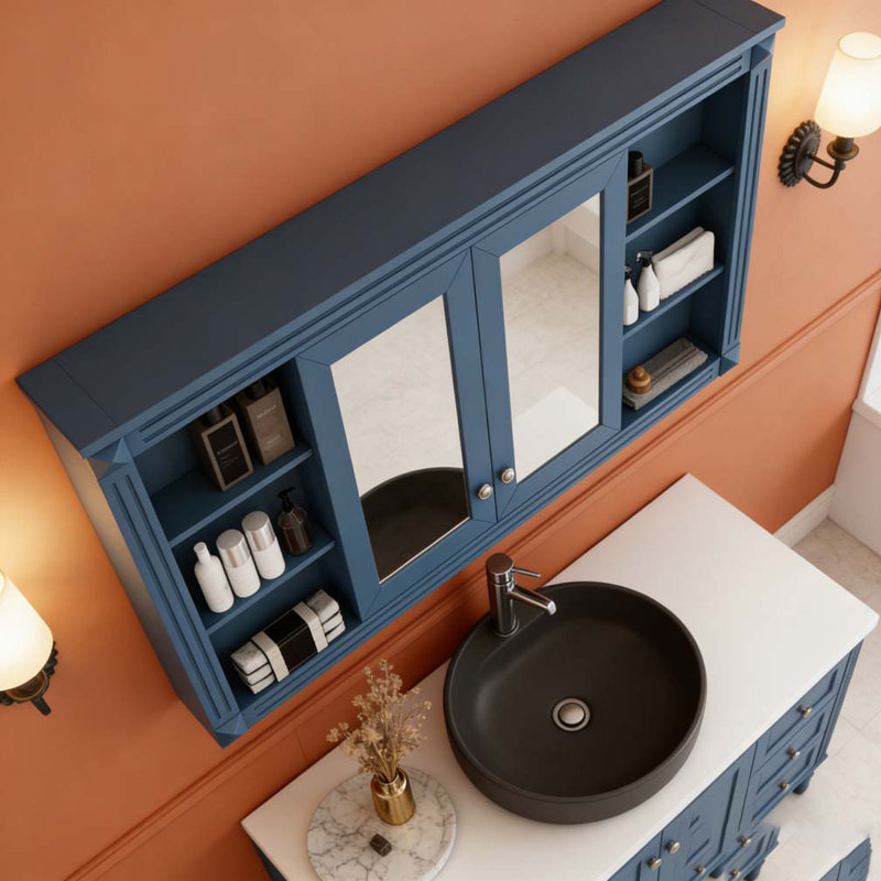 Armoire de toilette avec miroir 47 po