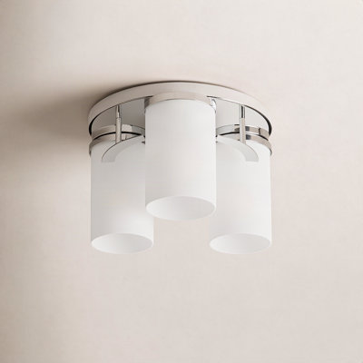 Rudaigh 3 Light Glass Flush Mount