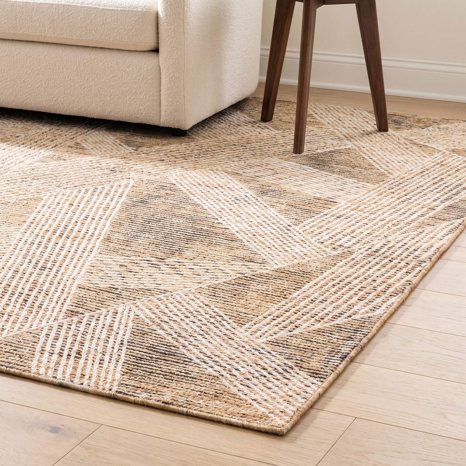 Hand-Tufted Abstract Wool Rug, Rectangle 9' x 12'