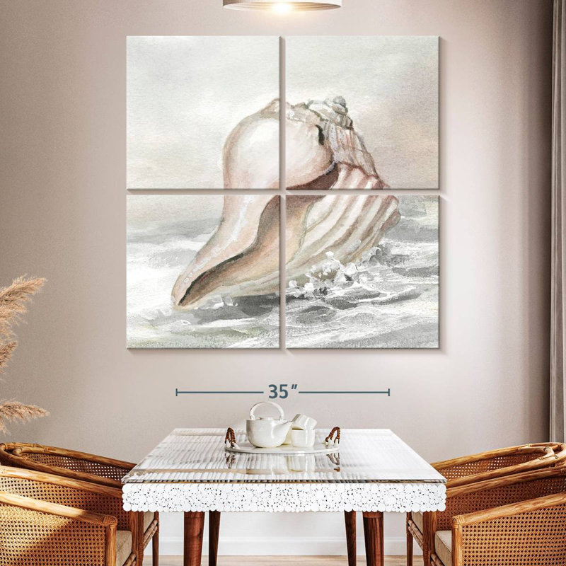 Aletra Shell Washed Ashore II, 50" H x 50" W