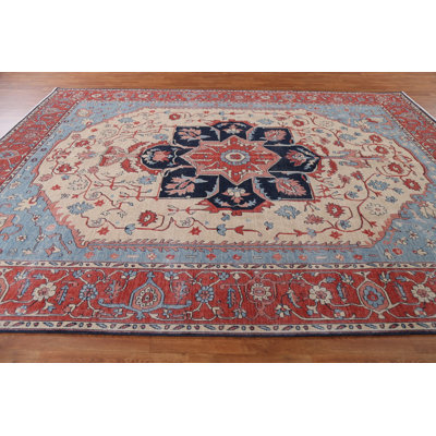 Tapis géométrique turc 9 x 12