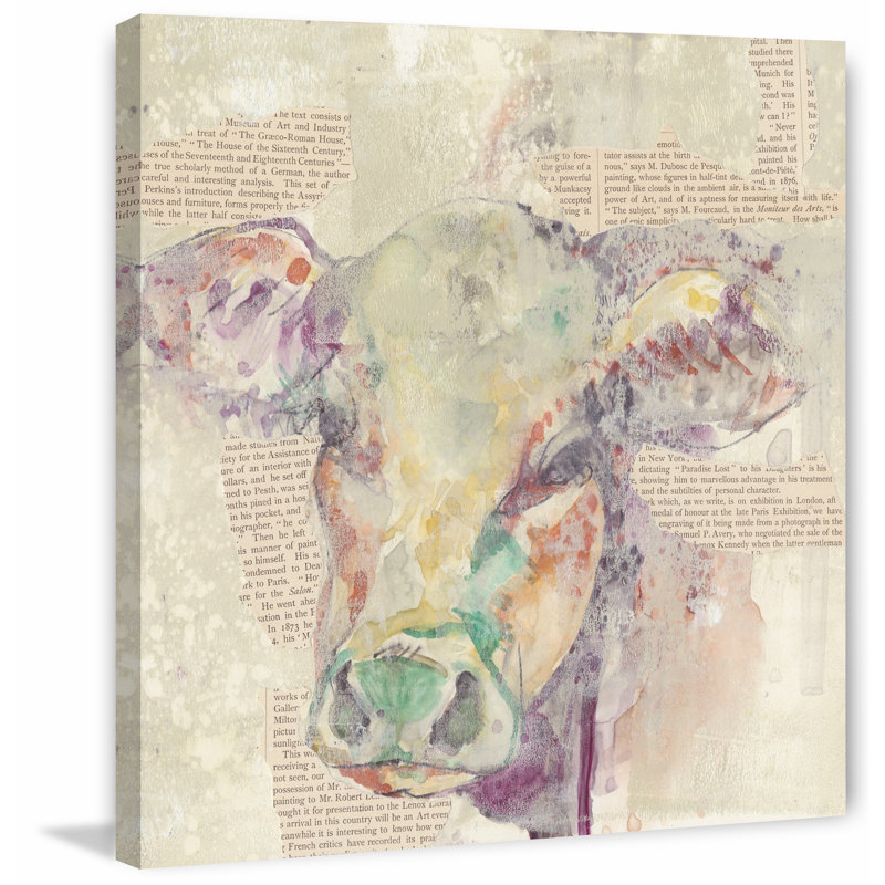 «Farm Collage II», reproduction sur toile tendue, H 18 po x l 18 po x P 1,5 po