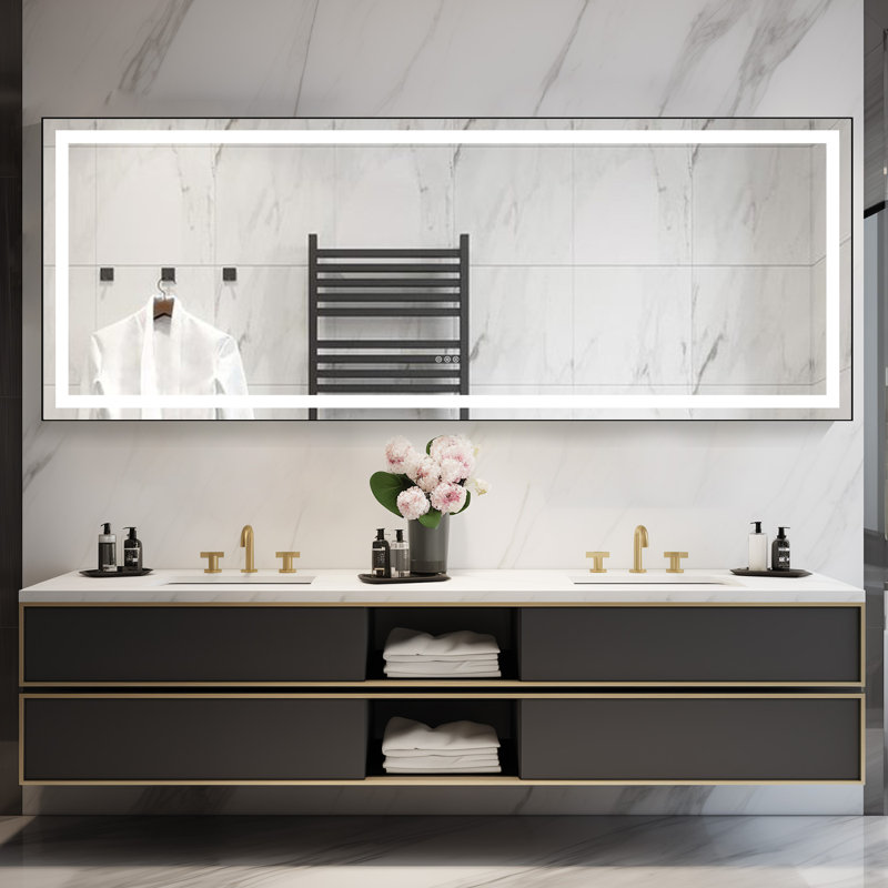 Miroir mural, 36 po x 96 po