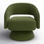 Fauteuil d'appoint pivotant Bhupendra-1821670894