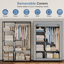 Portant à vêtements classique avec couvercle H 62,4 po x l 40,8 po-662833422