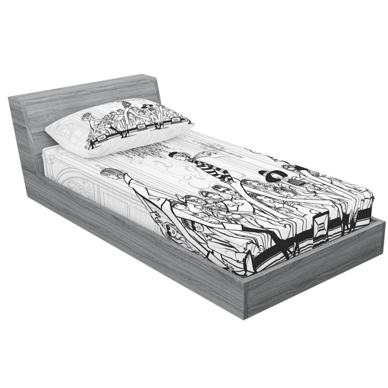 Microfiber Sheet Set, Twin Sheet Set with Fitted Sheet