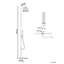 Freestanding Outdoor Shower MARUDI Silver