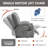 Power Lift Recliner Chair With Massage And Heat For Elderly, Overstuffed Wide Recliners, Heavy Duty Motion Mechanism With USB And Type C Ports, 2 Steel Cup Holders-242974611