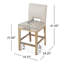 Ensemble de 2 tabourets de comptoir 27 pouces, tissu