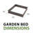 Raised Garden Bed (1 Bed, No Enclosure)