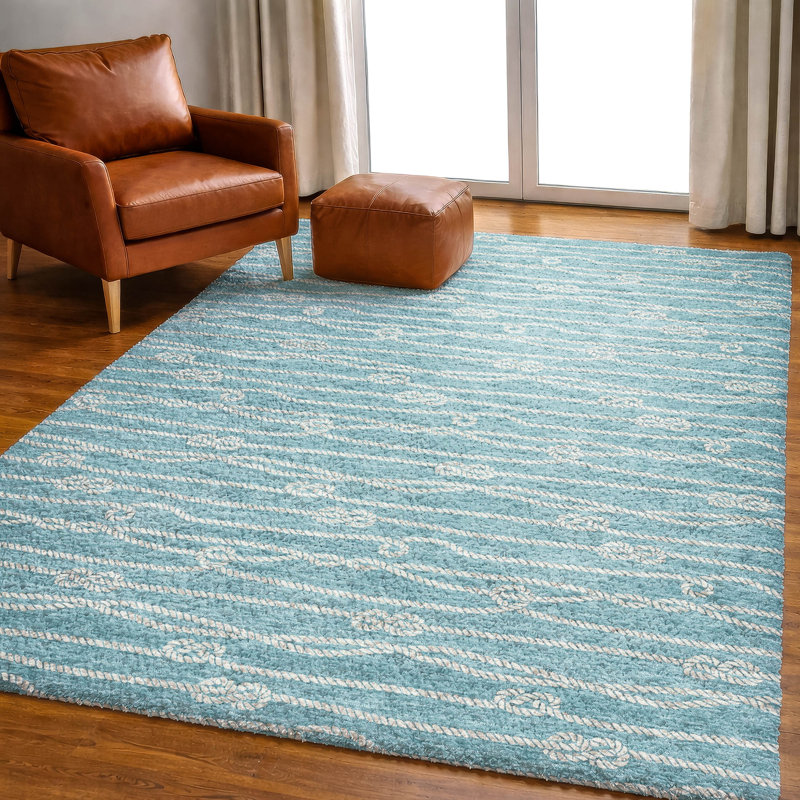 Tapis à poils longs de qualité supérieure lavable à la machine Dream, Lagon, 9' x 12'