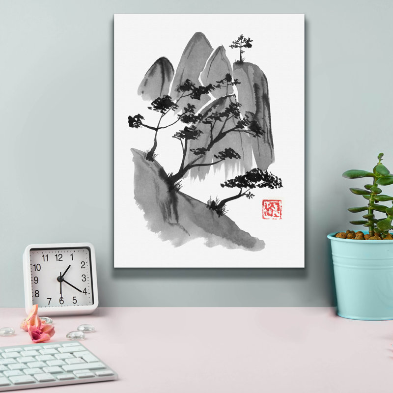 «Cliff» par Pechane, art mural sur toile, H 16 po x l 12 po x P 0,75 po