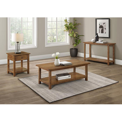 Raighs 3-pcs 1-drawer Living Room Table Set