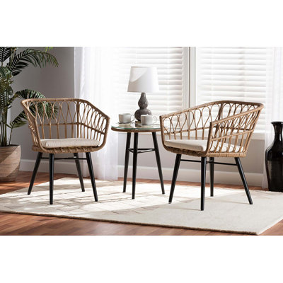 Lanston 2 - Person Patio Conversation Sets with Cushions