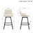 Absalom Modern Industrial Swivel Upholstered 25.6'' Linen Counter Stool with Metal Frame-505018661-479017769