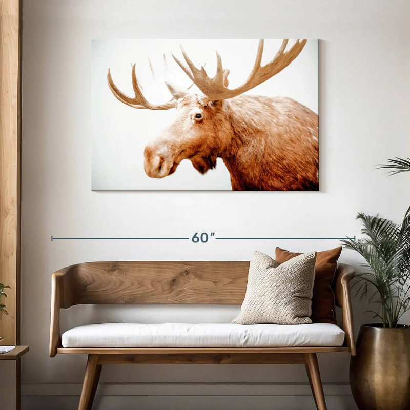 Brampt Moose Side Profile, 30" H x 45" W