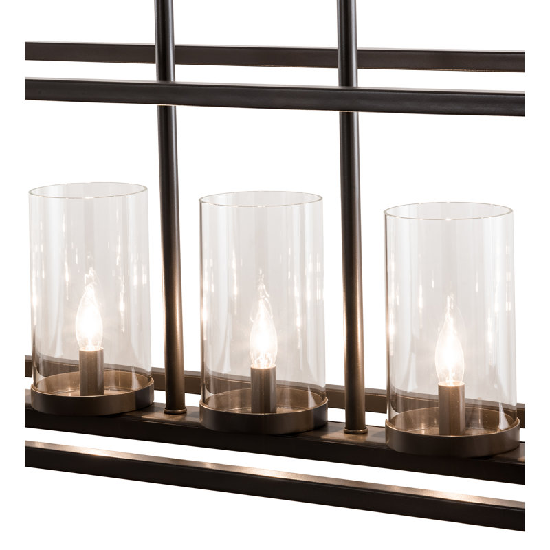 Luminaire suspendu pour îlot de cuisine Affinity, H 14 po x l 48 po x P 12 po, 5 lumières