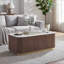 Table de salon rectangulaire brune 1pc