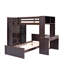 Lit mezzanine avec lit autonome, tablettes, bureau et garde-robe-700251594-700251595