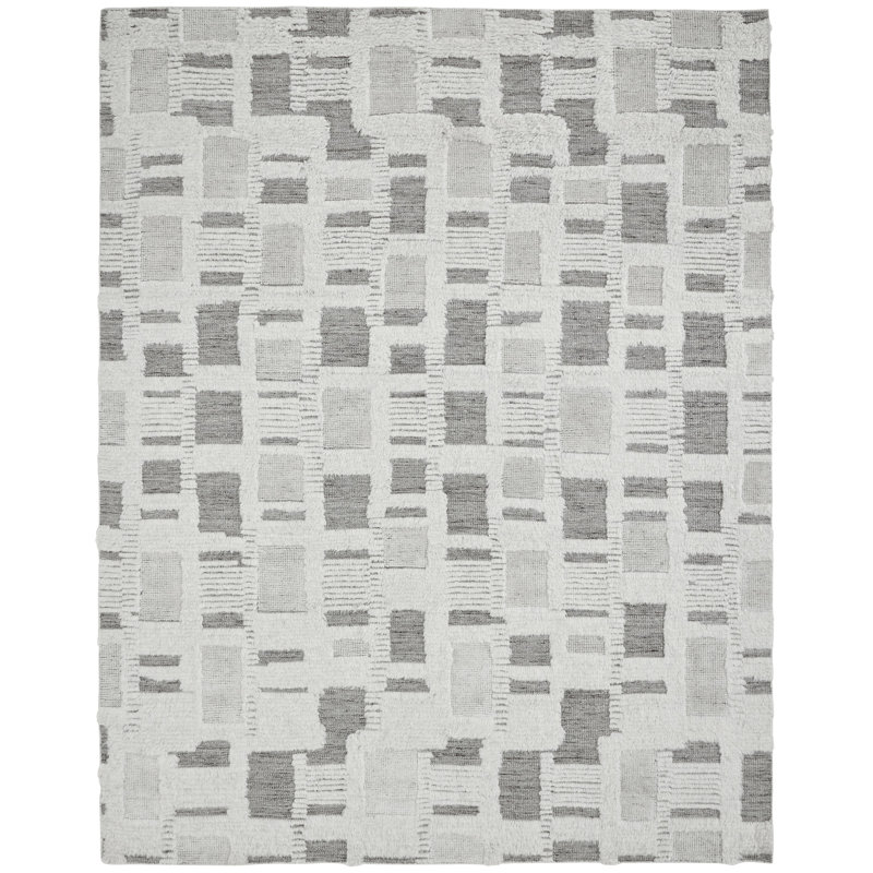Piri - White Smoke, Rectangle 6' x 9'