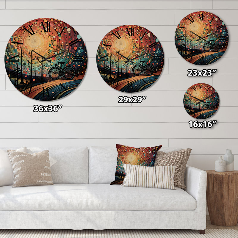 Horloge murale en bois massif Mareld, Très grand